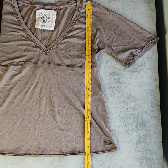 Ruehl Y2K Babydoll Top Brown Short Sleeve Casual School Womens Size Large - Picture 9 of 11